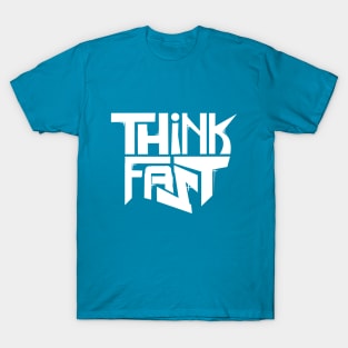 Think Fast - Logo (white) T-Shirt